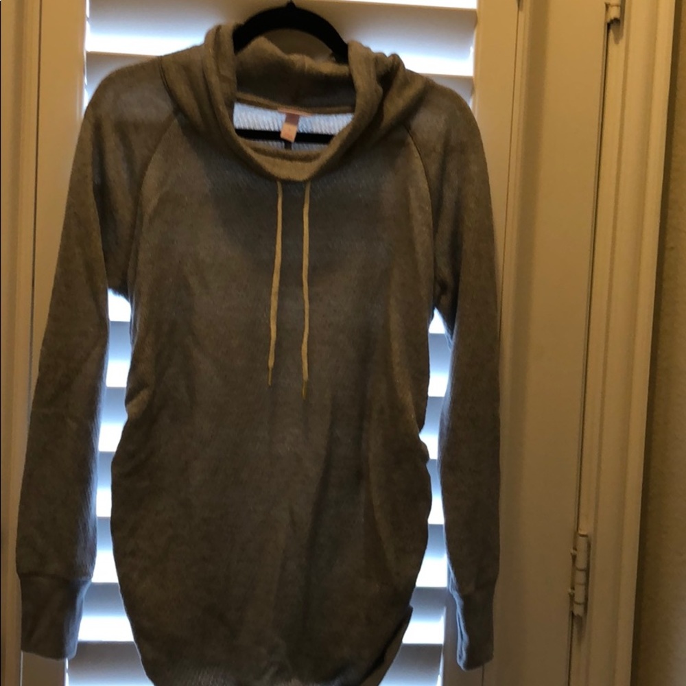 Gray maternity sweater